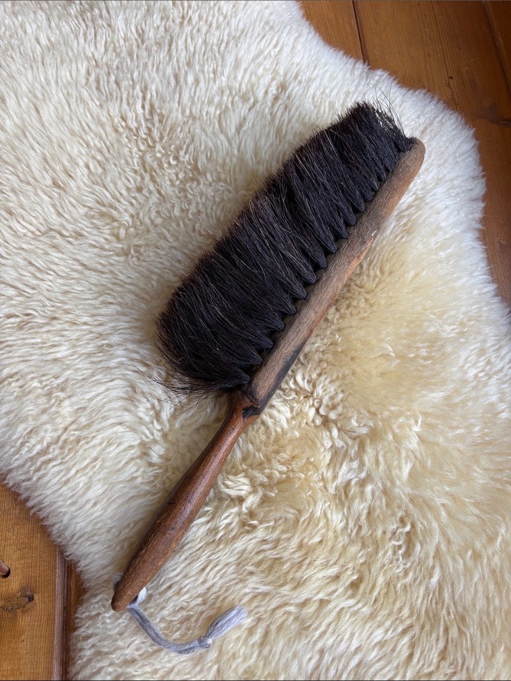 Antique Horsehair Dusting Brush